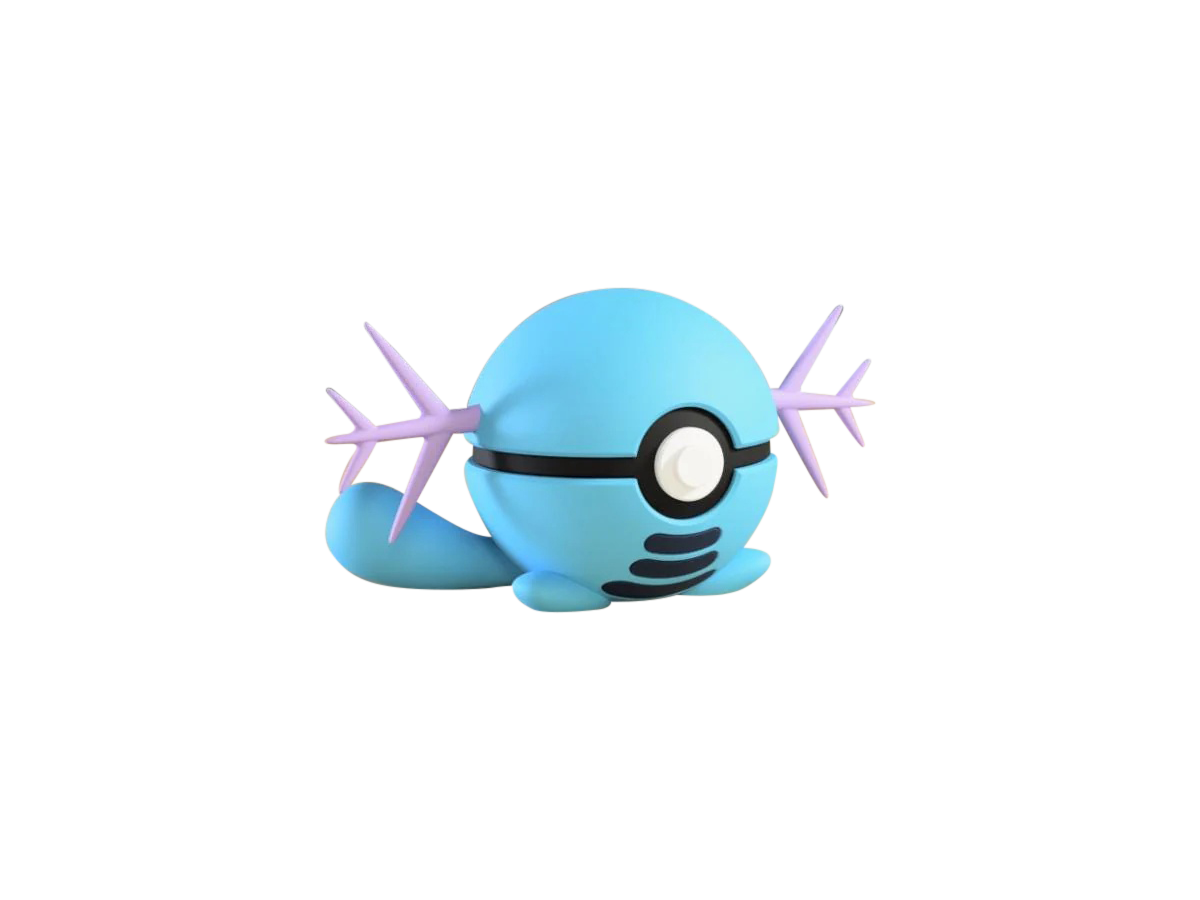Wooper #0194 Pokémon | 3D Printed N3D Poké Balls with Clicking Button