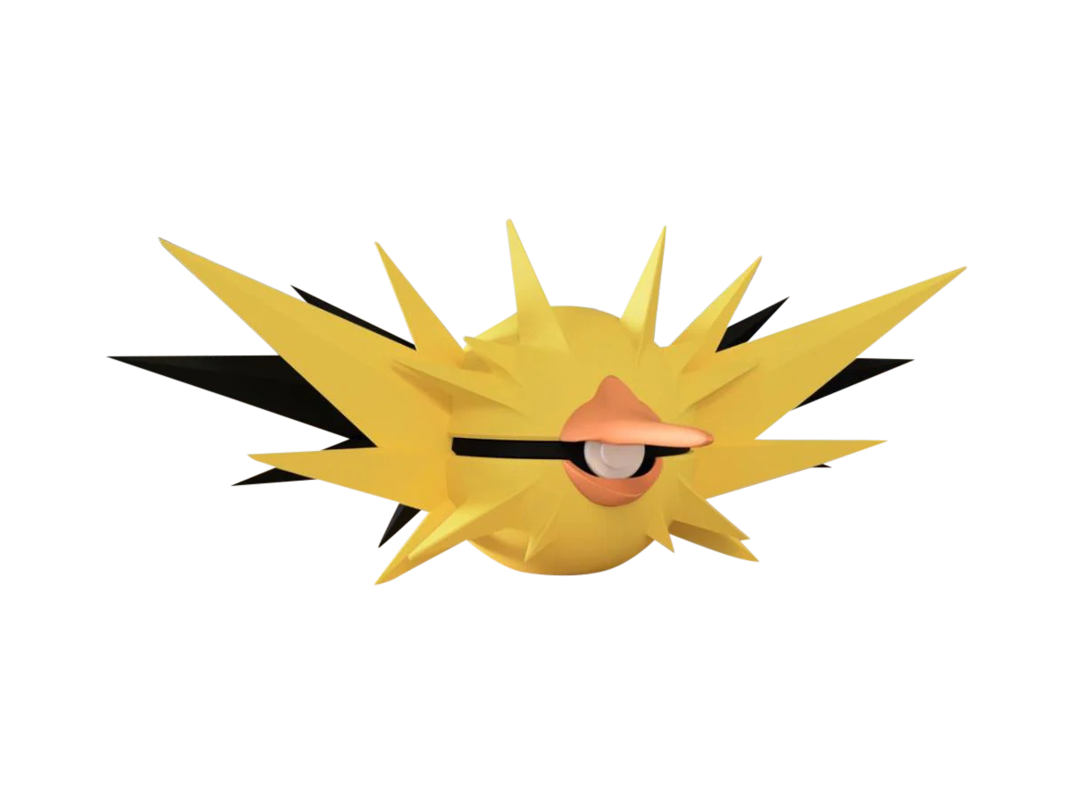 Zapados #0145 Pokémon | 3D Printed N3D Poké Balls with Clicking Button