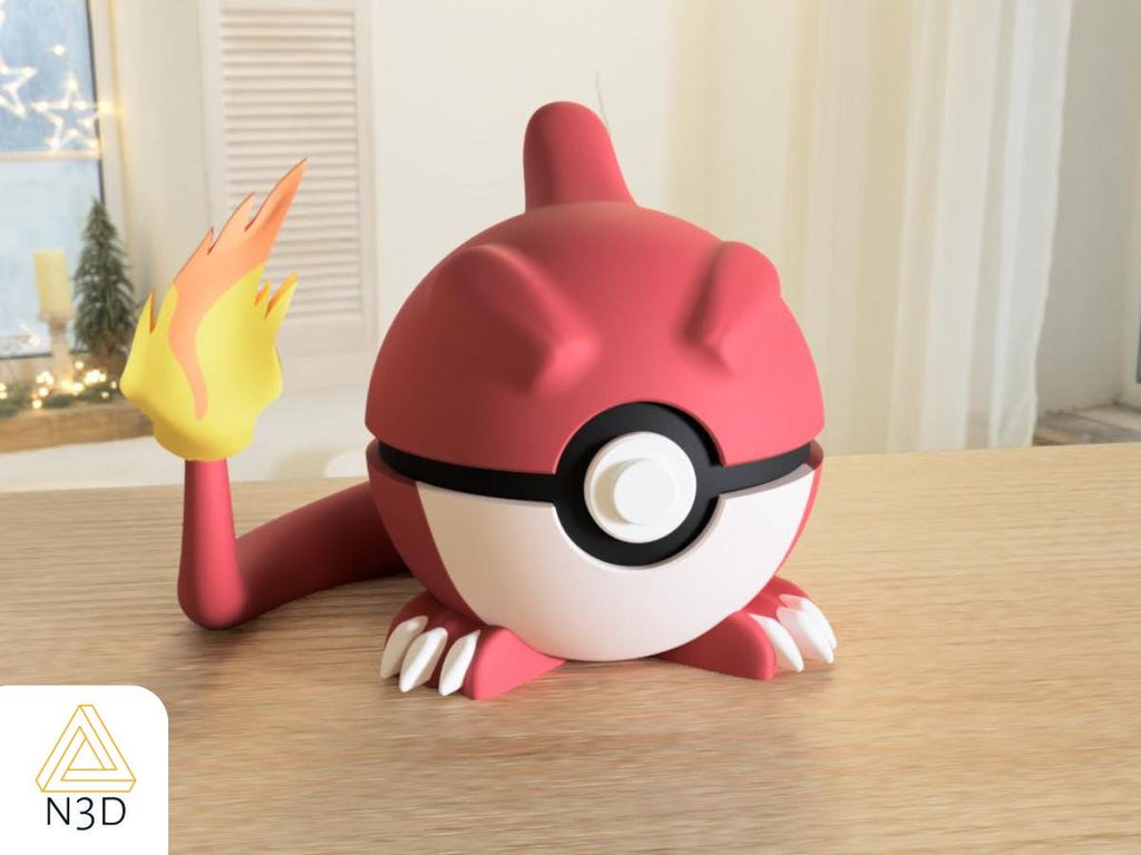 Generation 1 Starters | 3D Printed N3D Poké Balls with Clicking Button