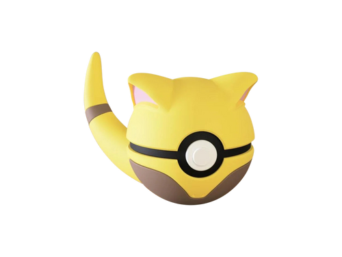 Abra N3D Poké Ball #0063, 3D printed Pokeball clicker