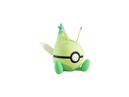 Celebi N3D Poké Ball #0251, 3D printed Pokeball clicker
