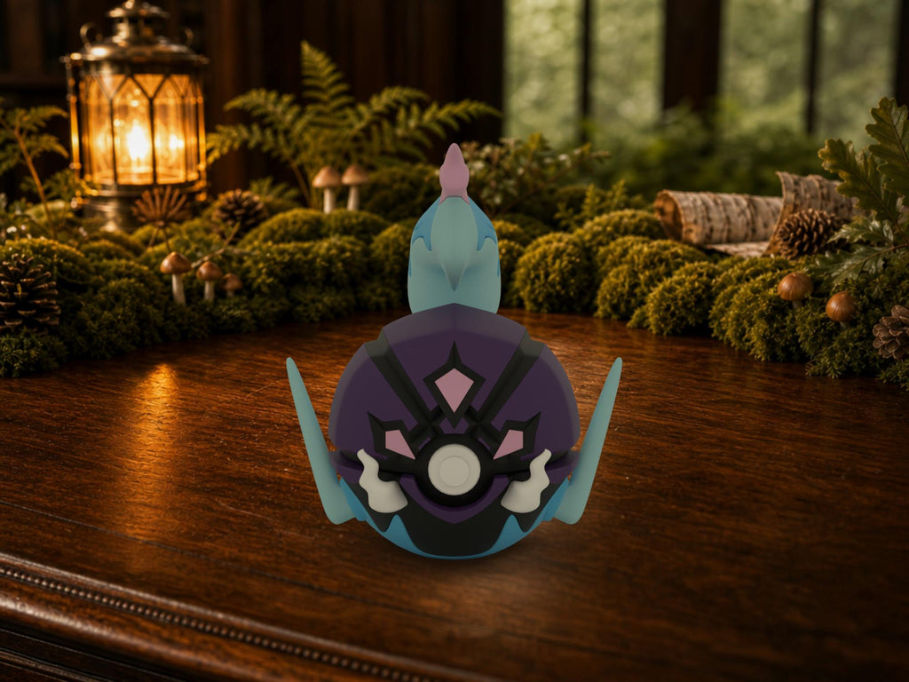 Ceruledge N3D Poké Ball #0937 on a woodland study desk, 3D printed Pokeball clicker