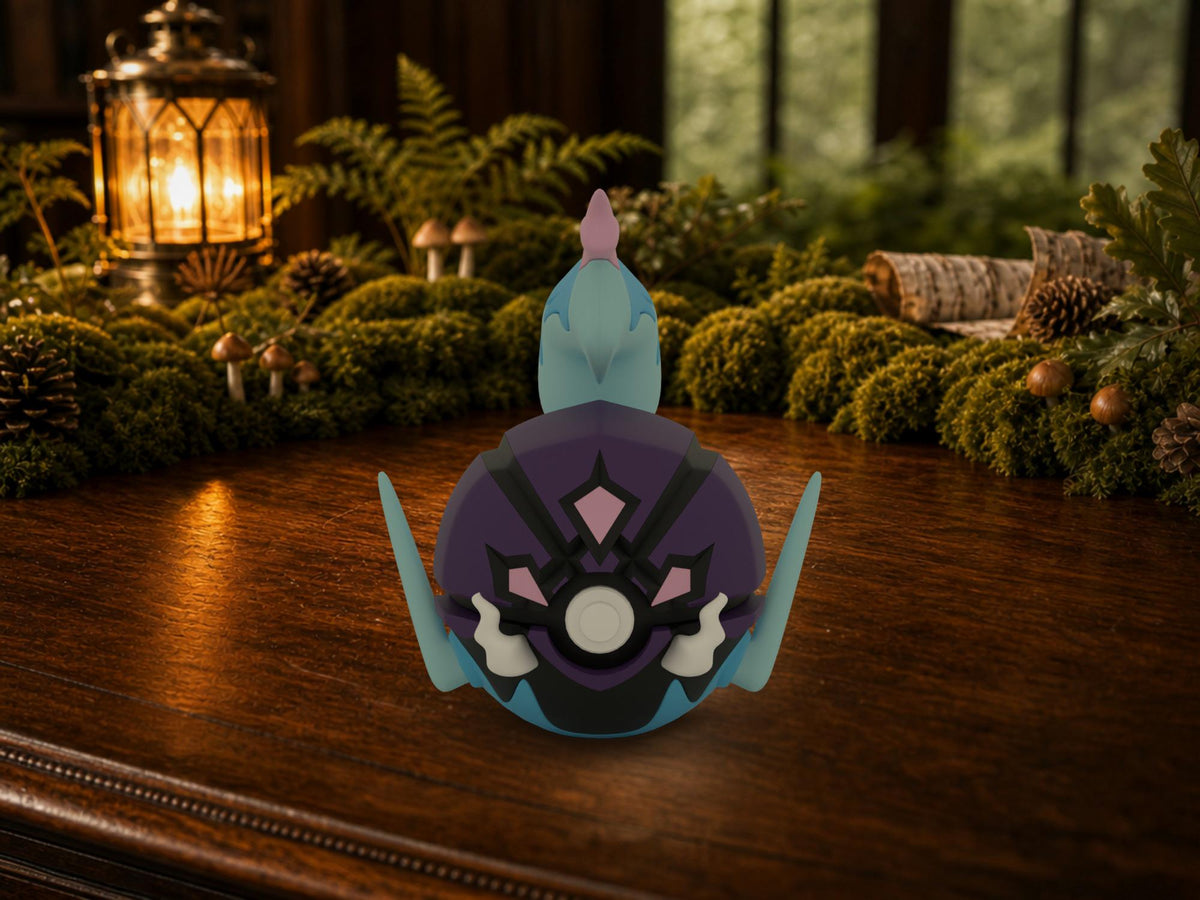 Ceruledge N3D Poké Ball #0937 on a woodland study desk, 3D printed Pokeball clicker