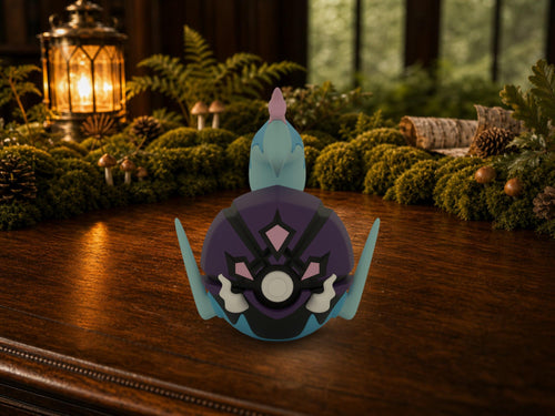 Ceruledge N3D Poké Ball #0937 on a woodland study desk, 3D printed Pokeball clicker