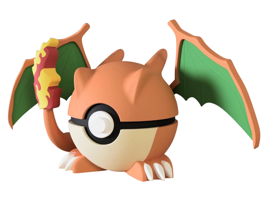 Charizard N3D Poké Ball #0006, 3D printed Pokeball clicker