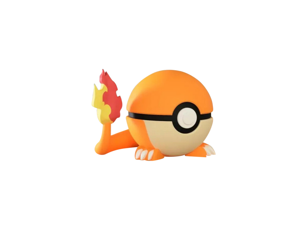 Charmander N3D Poké Ball #0004, 3D printed Pokeball clicker