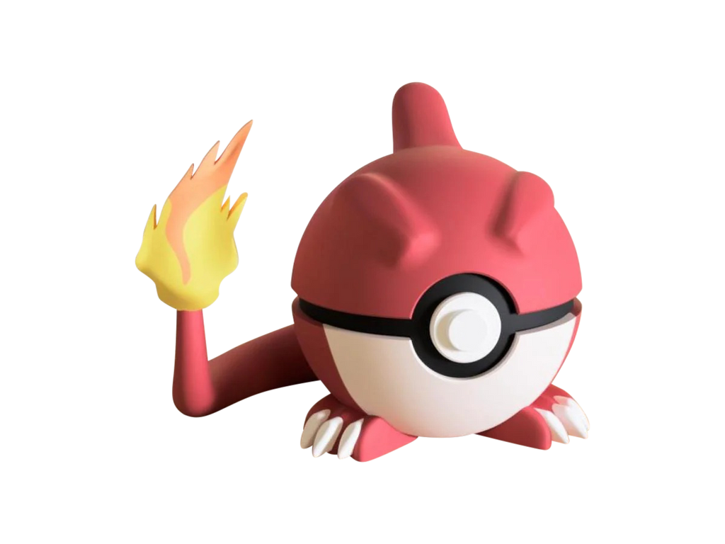 Charmeleon N3D Poké Ball #0005, 3D printed Pokeball clicker