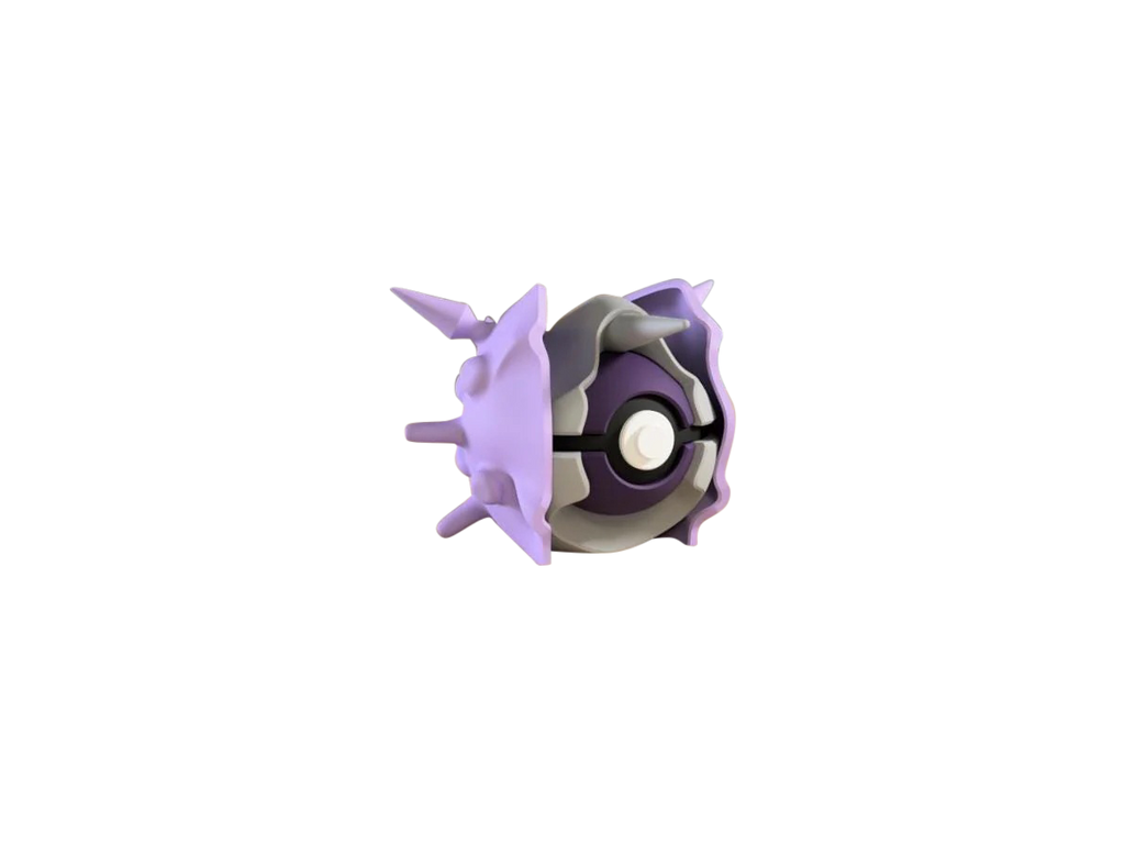 Cloyster N3D Poké Ball #0091, 3D printed Pokeball clicker