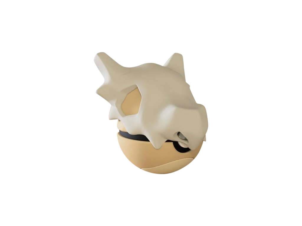 Cubone N3D Poké Ball #0104, 3D printed Pokeball clicker
