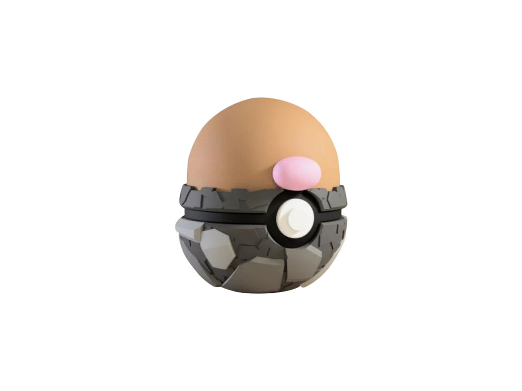 Diglett N3D Poké Ball #0050, 3D printed Pokeball clicker