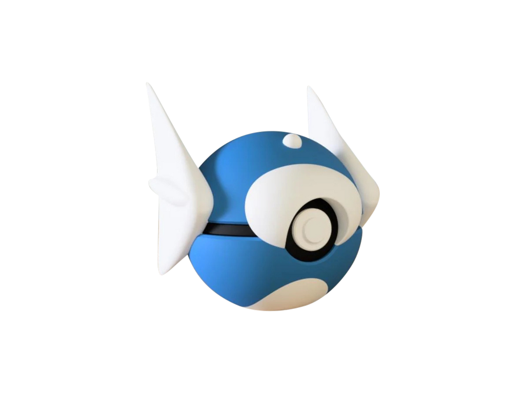 Dratini N3D Poké Ball #0147, 3D printed Pokeball clicker