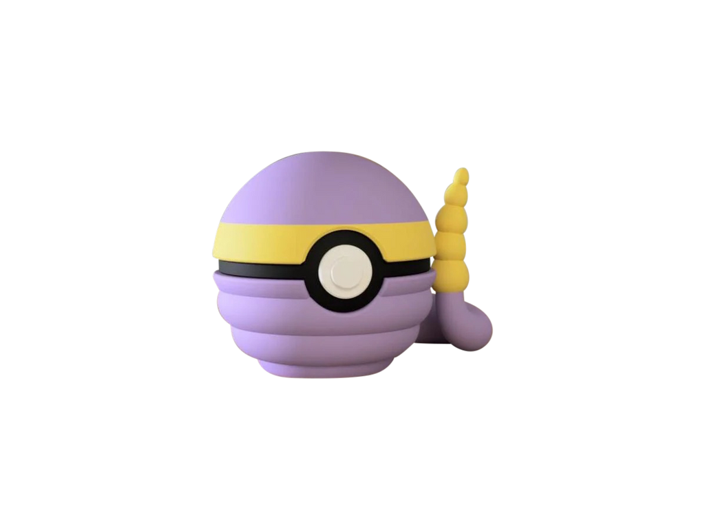 Ekans N3D Poké Ball #0023, 3D printed Pokeball clicker