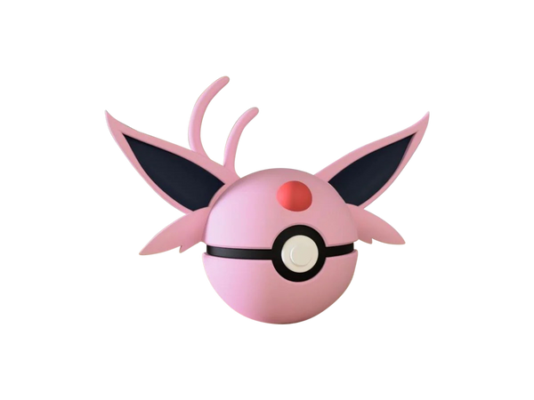 Espeon N3D Poké Ball #0196, 3D printed Pokeball clicker