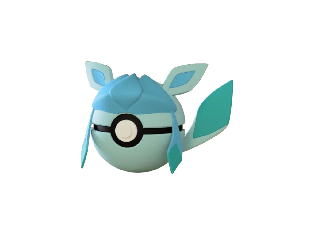 Glaceon N3D Poké Ball #0471, 3D printed Pokeball clicker