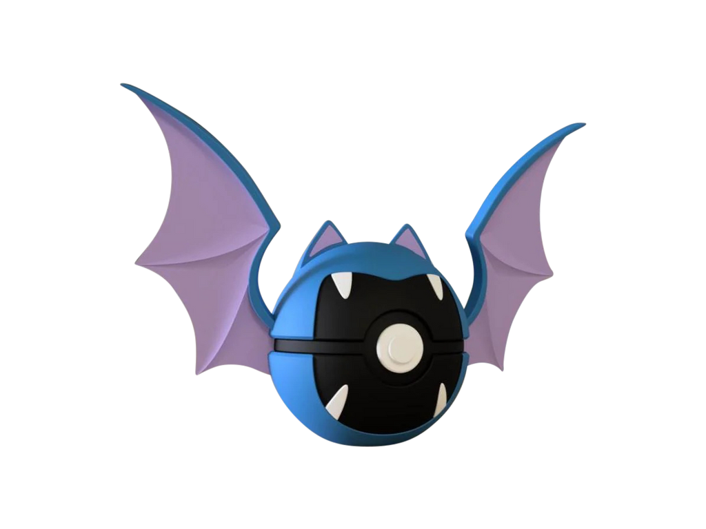 Golbat N3D Poké Ball #0042, 3D printed Pokeball clicker