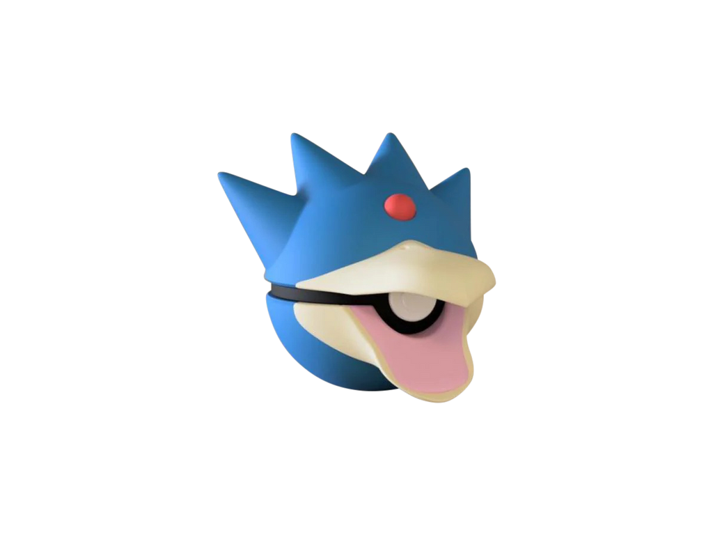 Golduck N3D Poké Ball #0055, 3D printed Pokeball clicker