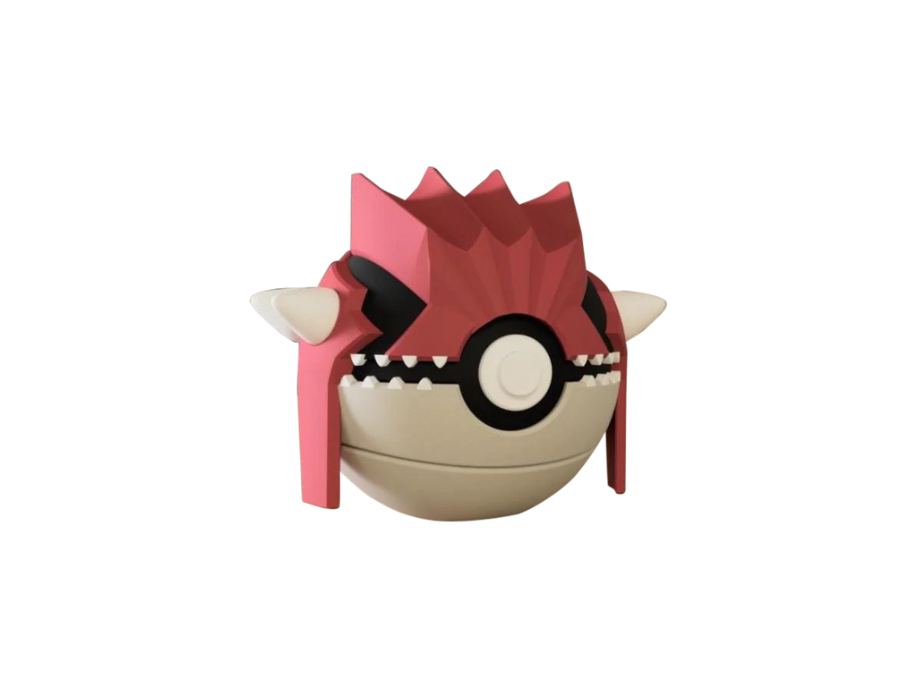 Groudon N3D Poké Ball #0383, 3D printed Pokeball clicker