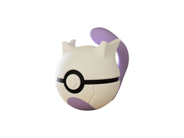Mewtwo N3D Poké Ball #0150, 3D printed Pokeball clicker