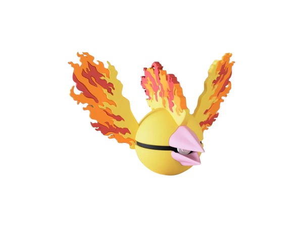 Moltres N3D Poké Ball #0146, 3D printed Pokeball clicker