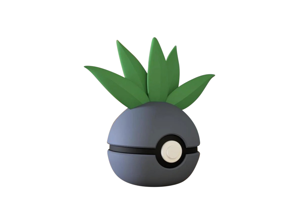Oddish N3D Poké Ball #0043, 3D printed Pokeball clicker