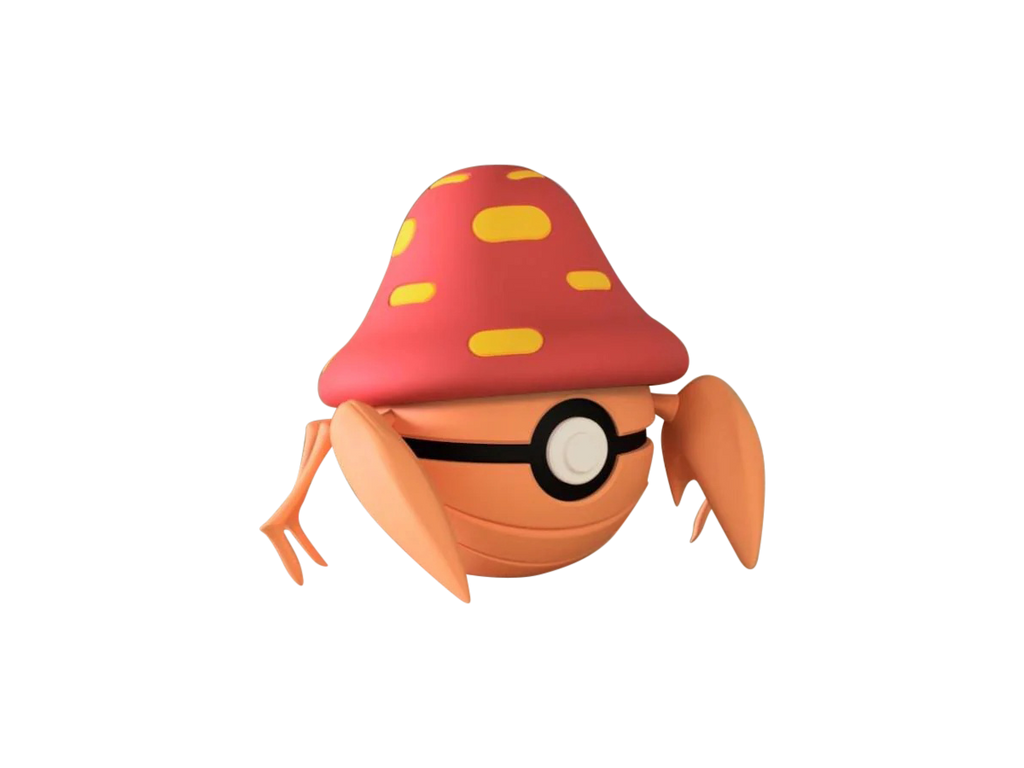 Parasect N3D Poké Ball #0047, 3D printed Pokeball clicker