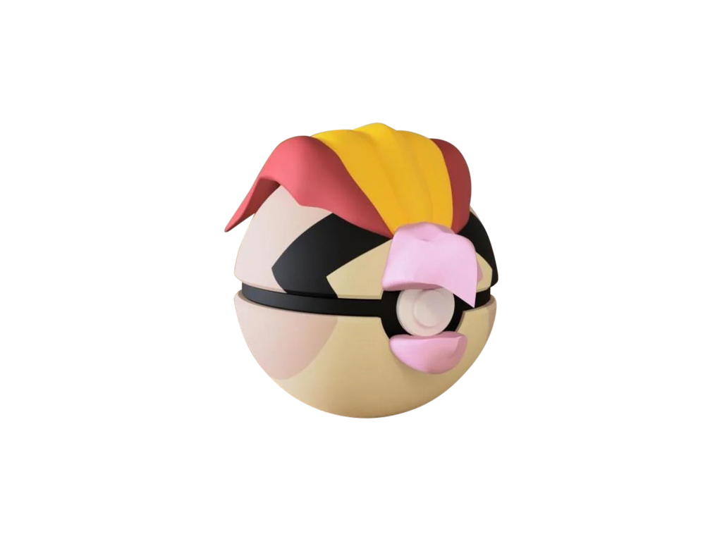 Pidgeot N3D Poké Ball #0018, 3D printed Pokeball clicker