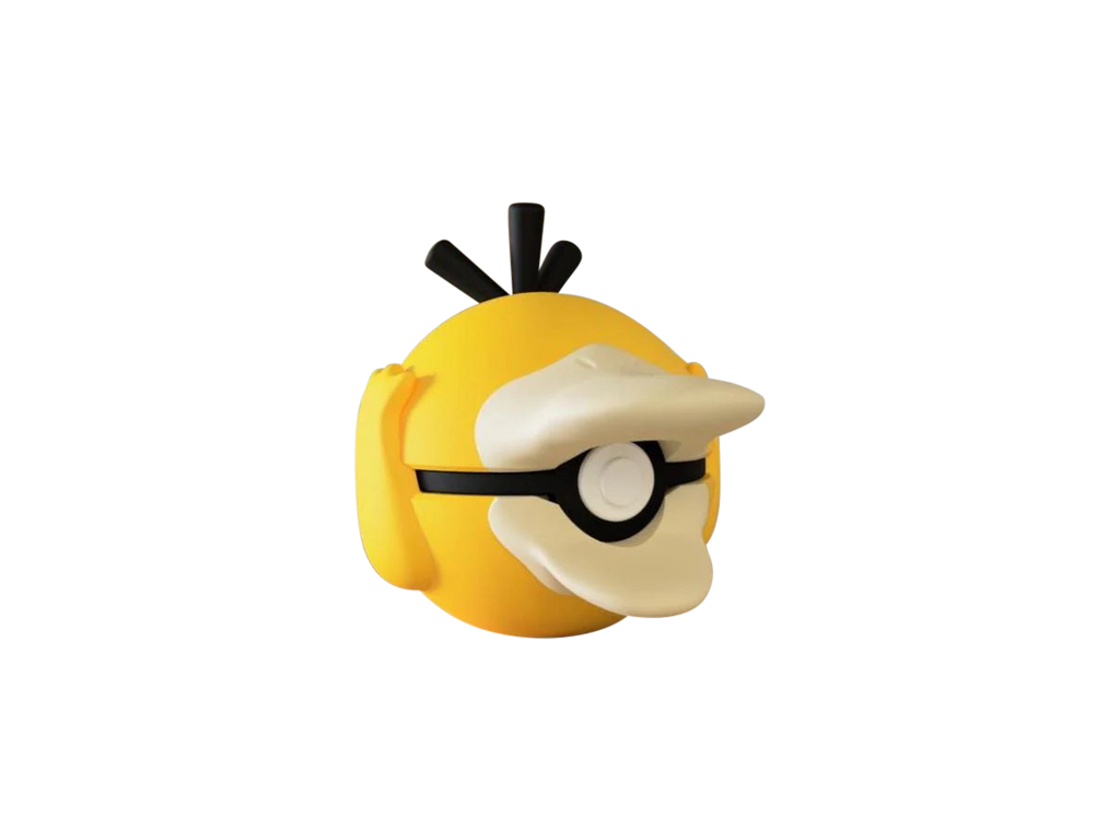 Psyduck N3D Poké Ball #0054, 3D printed Pokeball clicker