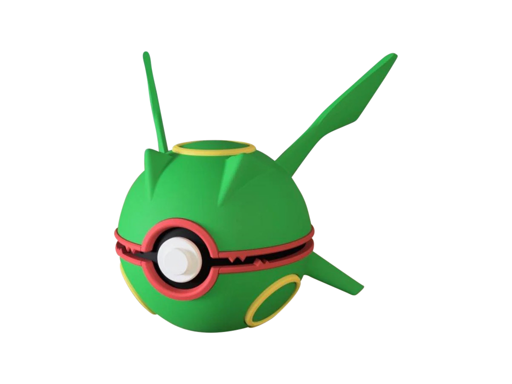Rayquaza N3D Poké Ball #0384, 3D printed Pokeball clicker