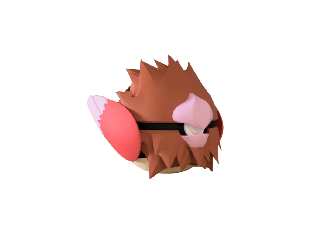 Spearow N3D Poké Ball #0021, 3D printed Pokeball clicker