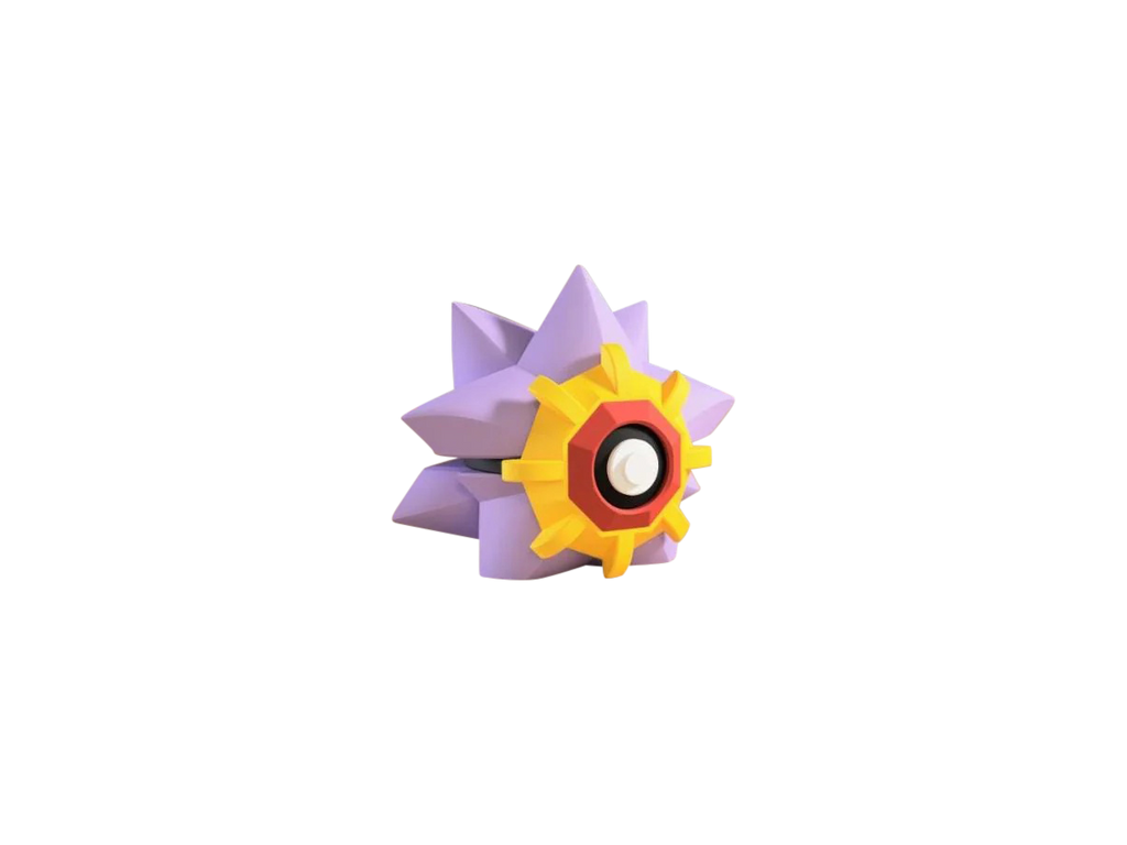 Starmie N3D Poké Ball #0121, 3D printed Pokeball clicker