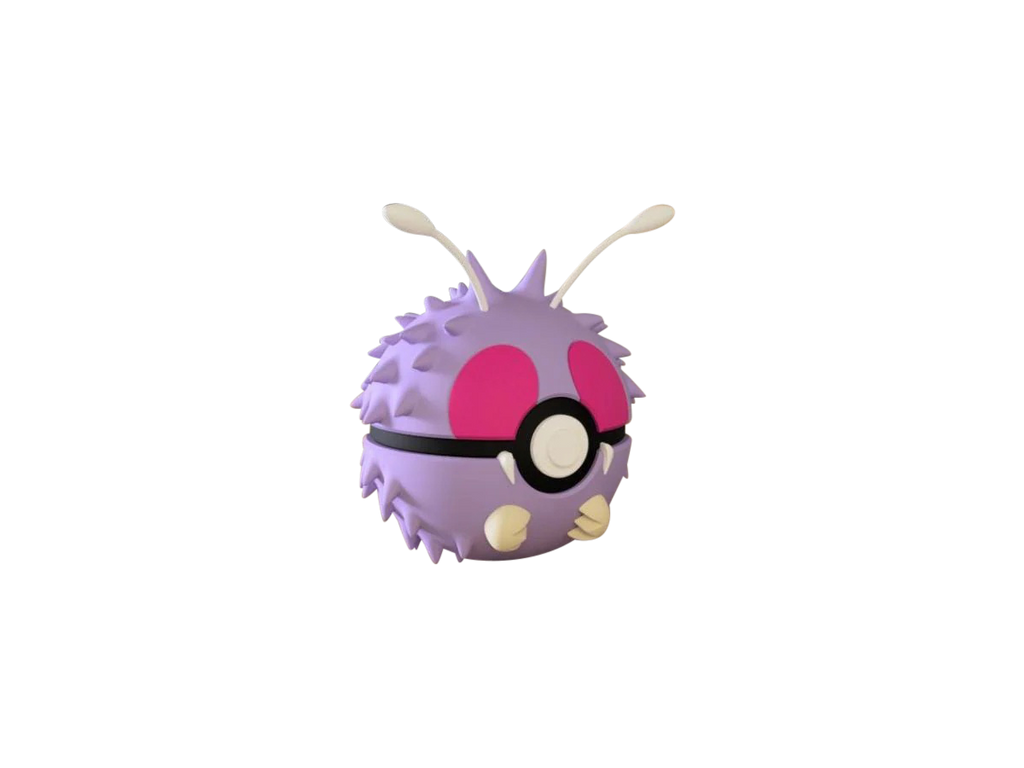 Venonat N3D Poké Ball #0048, 3D printed Pokeball clicker