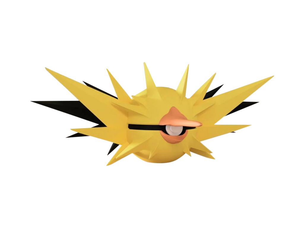 Zapdos N3D Poké Ball #0145, 3D printed Pokeball clicker