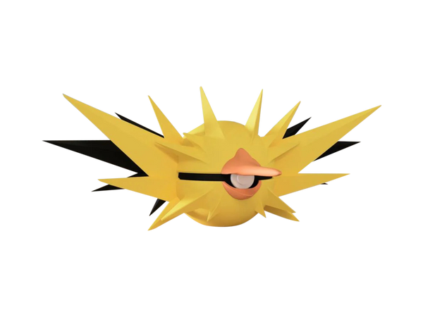 Zapdos N3D Poké Ball #0145, 3D printed Pokeball clicker